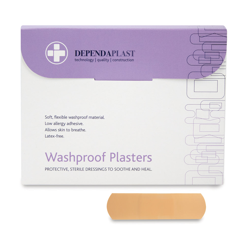Dependaplast Washproof Plasters 7cm x 2cm Box of 100