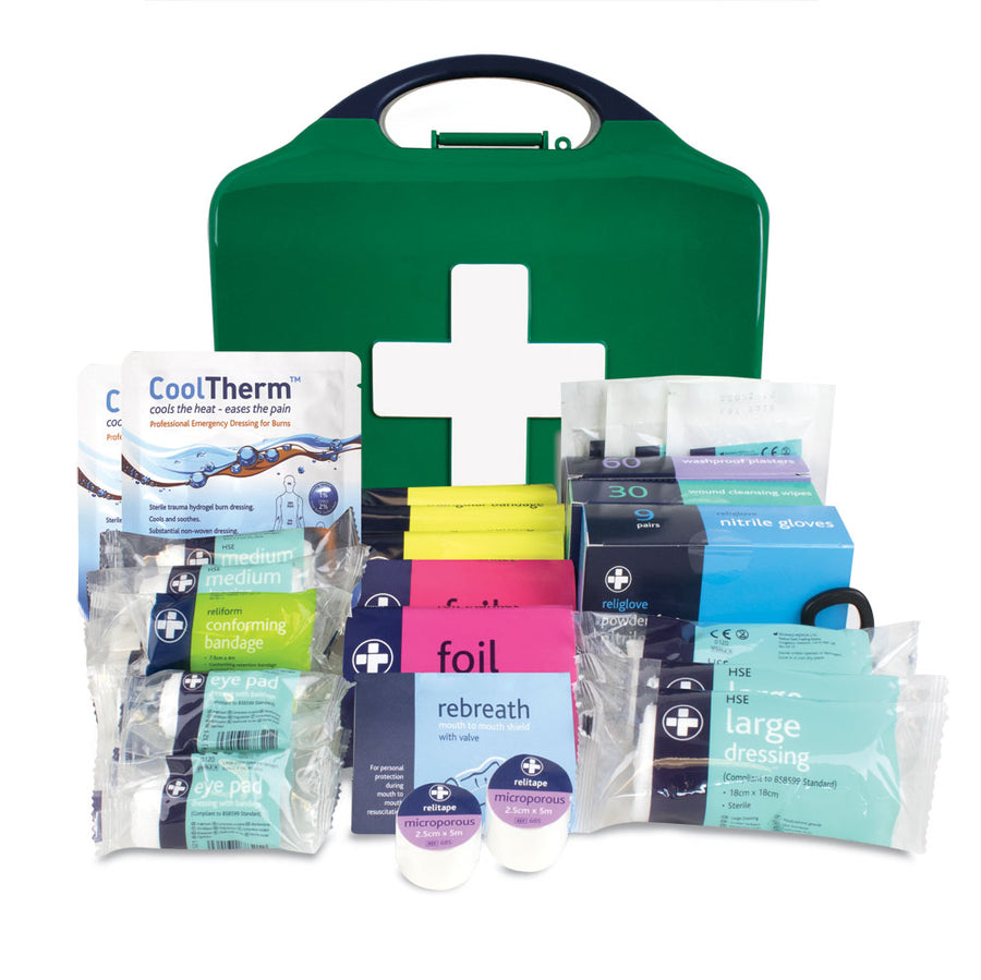 Medium Workplace First Aid Kit In Aura Box Reliance Medical Nz