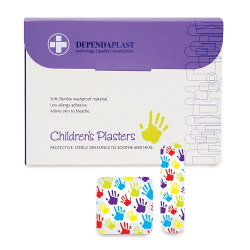 Dependaplast Childrens Washproof Plasters Box of 100